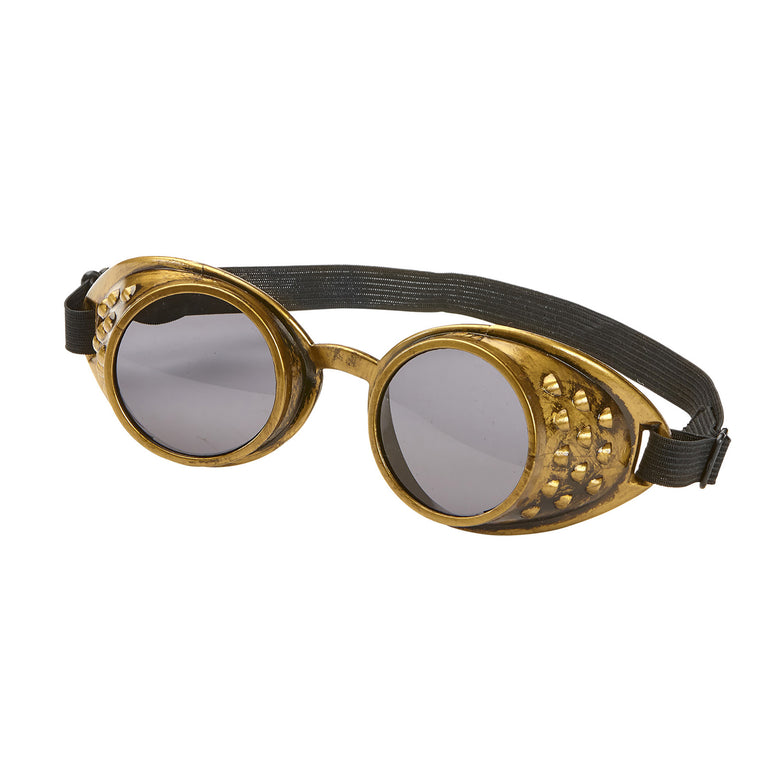 Bronze steampunk stof bril