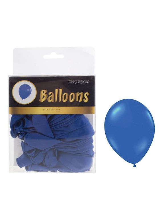 Blauwe latex ballonnen 40st