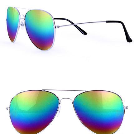 Pilotenbril olie/spiegelglas regenboog