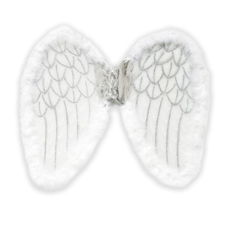 Witte engel vleugels met marabou