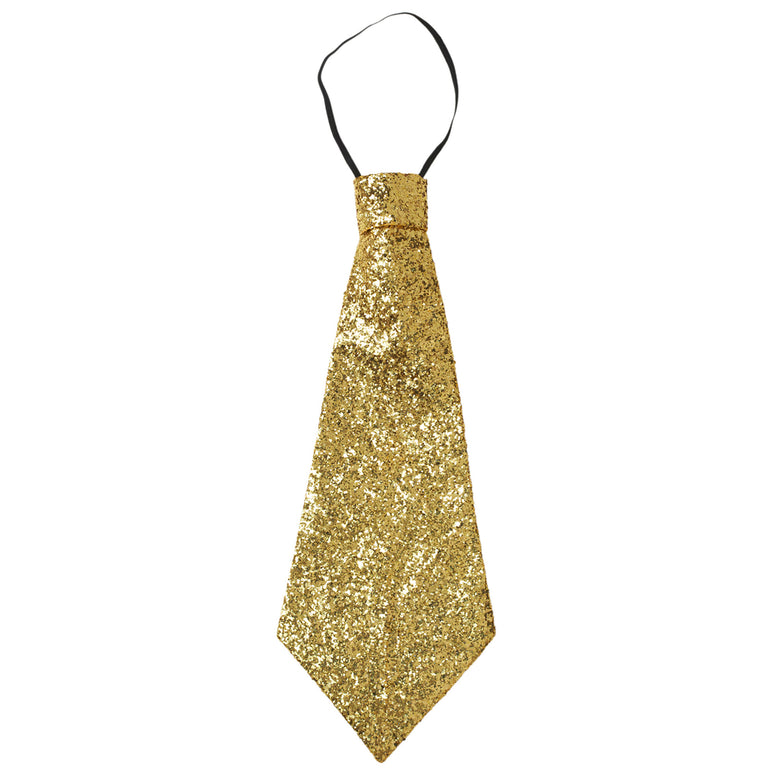 Gouden glitter stropdas