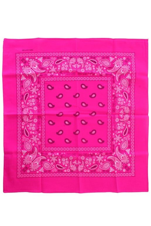 Bandana fluor roze 53 x 53 cm.