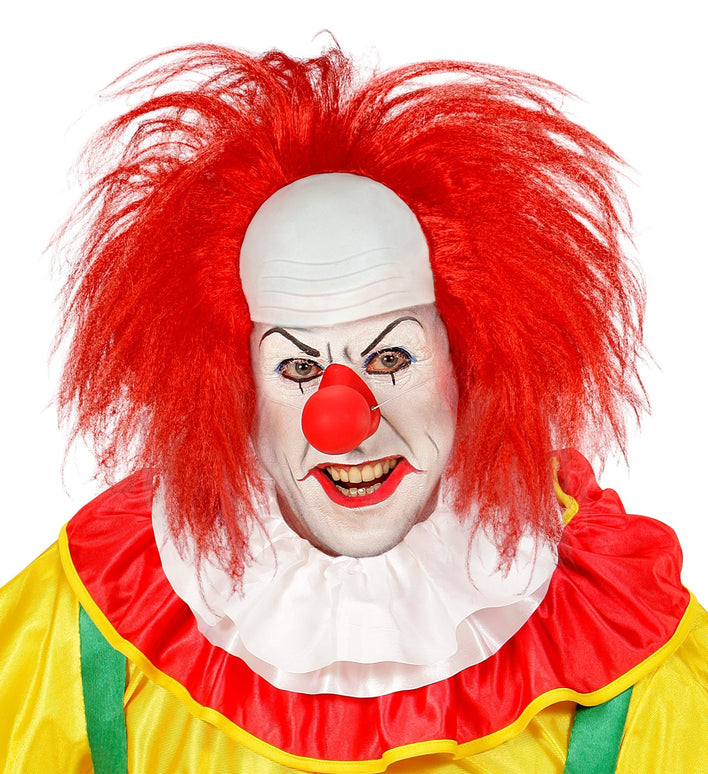 Horror clowns pruik rood