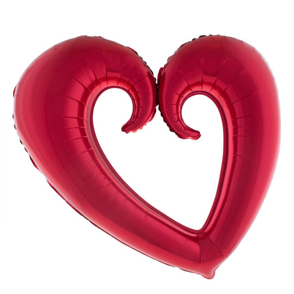 Folie ballon rood hart