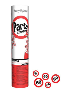 Funny Fashion Confetti kanon leeftijd 60 jaar