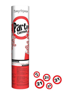 Funny Fashion Confetti shooter leeftijd 21 jaar verkeersborden