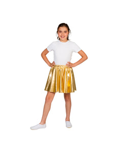 Funny Fashion Disco rok Sophie goud kinderen