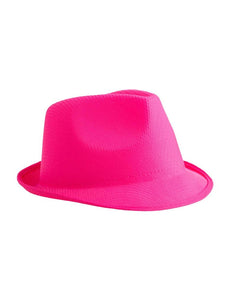 Funny Fashion Fluor roze hoed