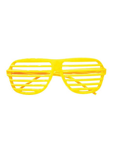 Funny Fashion Gele bril met luikjes
