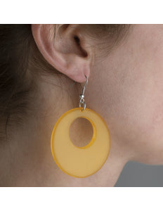 Funny Fashion Gele disco oorbellen
