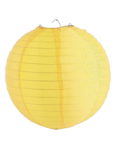 Funny Fashion Gele lampion nylon 30cm