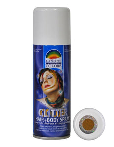 Funny Fashion Gouden haar en body spray met glitters
