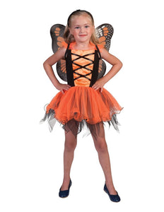 Funny Fashion Oranje vlinder jurkjes voor meisjes