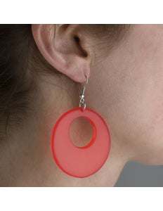 Funny Fashion Rode disco oorbellen