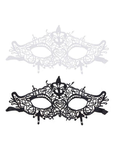 Funny Fashion Zwart kanten oogmasker Olivia