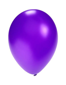 PartyXplosion Ballonnen metallic Paars 5 inch 100 stuks