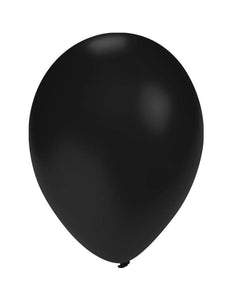 PartyXplosion Ballonnen metallic zwart 5 inch 100 stuks