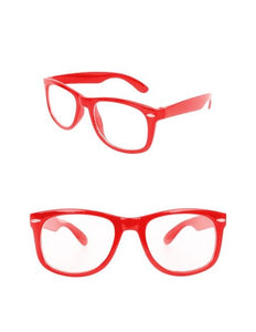 PartyXplosion Blues Brother bril rood met blanke glazen