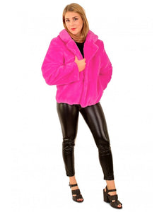 PartyXplosion Bontjas roze dames