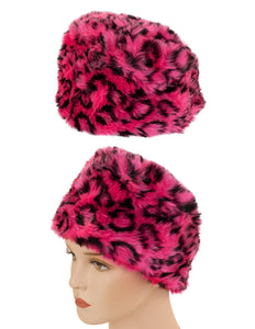 PartyXplosion Bontmuts panter roze