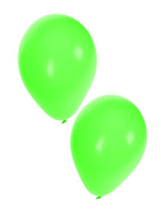 PartyXplosion Helium ballonnen 50 x groen nr 10