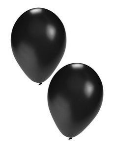 PartyXplosion Helium ballonnen 50 x zwart nr 10