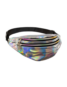 PartyXplosion Heuptasje holografisch zilver