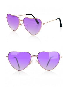 PartyXplosion Paarse hartjes bril