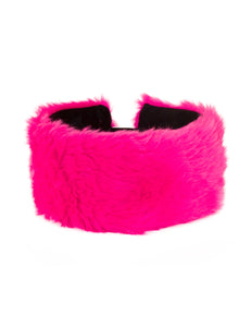 PartyXplosion Roze pluche hoofdband