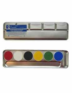 PartyXplosion Superstar Aqua schmink palet 6 kleuren