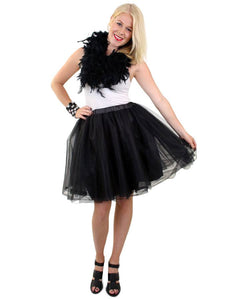 PartyXplosion Tule rok deluxe zwart dames