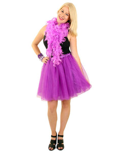 PartyXplosion Tule rok Milou deluxe paars dames