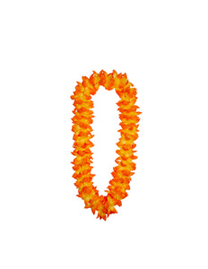 Wicked Costumes Hawaii slinger oranje met orchideeën