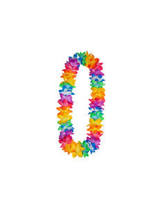 Wicked Costumes Hawaii slinger regenboogkleuren met orchideeën