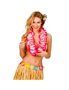 Wicked Costumes Hawaii slinger roze bloemen (11.5cm)