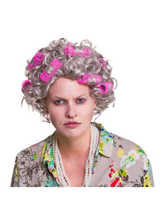 Wicked Costumes Oma pruik met rollers