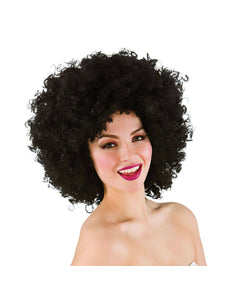 Wicked Costumes Reusachtige afro pruik in zwart