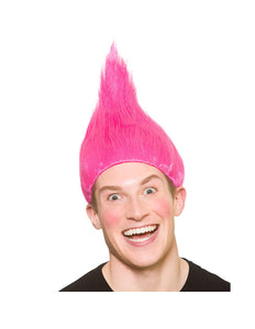 Wicked Costumes Trol pruik roze