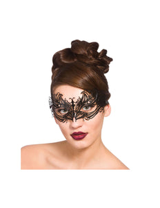 Wicked Costumes Zwart metalen oogmasker Fee