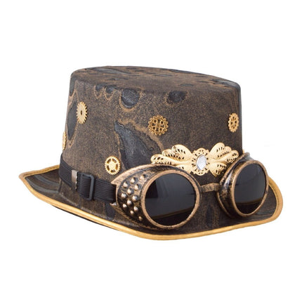 Steampunk hoed cilinder en bolhoed voor dames en heren