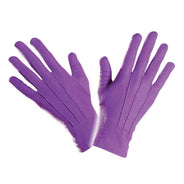 Paarse handschoenen