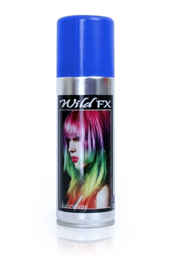 Blauwe haarspray