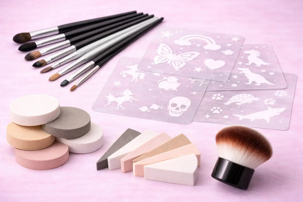 Penselen, sjablonen & sponsjes