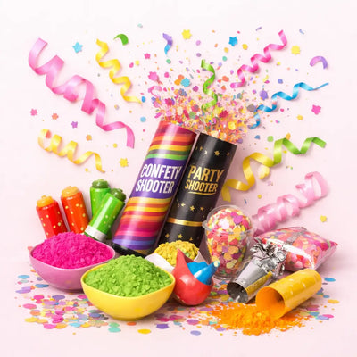 Confetti, Serpentines & Shooters