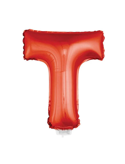 Rode letter ballon klein