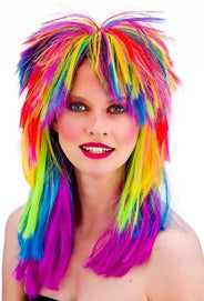Regenboog pruik