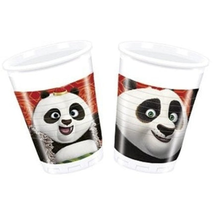 leuke-kung-fu-panda-plastic-bekers-8-stuks-200ml