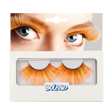 Paar wimpers XL oranje