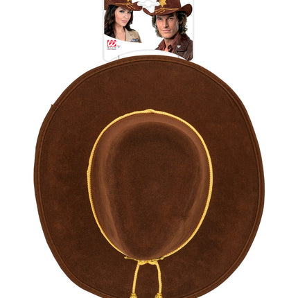 Cowboy hoed sheriff Texas ranger zijaanzicht – verkleedkleding