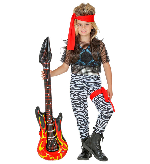 Rockster kinderkostuum achterkant, rock-'n-roll verkleedkleding